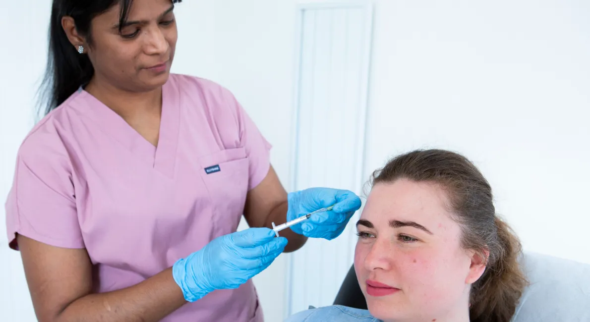Cheek filler treatment