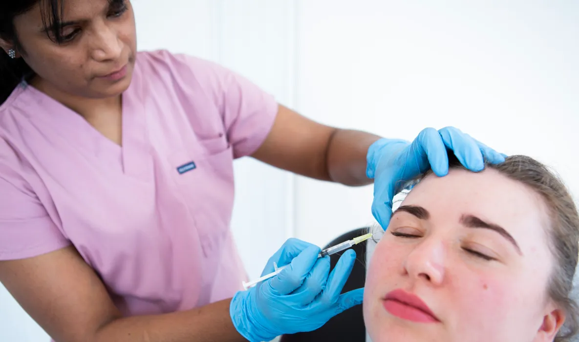 Smooth Crow's Feet around the eyes